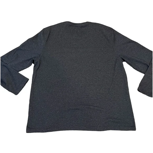 VAN HEUSEN long sleeve v neck pullover XL extra large gray - Picture 3 of 5